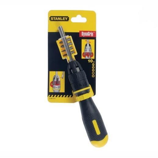 Stanley 0-68-010 Multibit Ratchet Screwdriver with 10 Bits