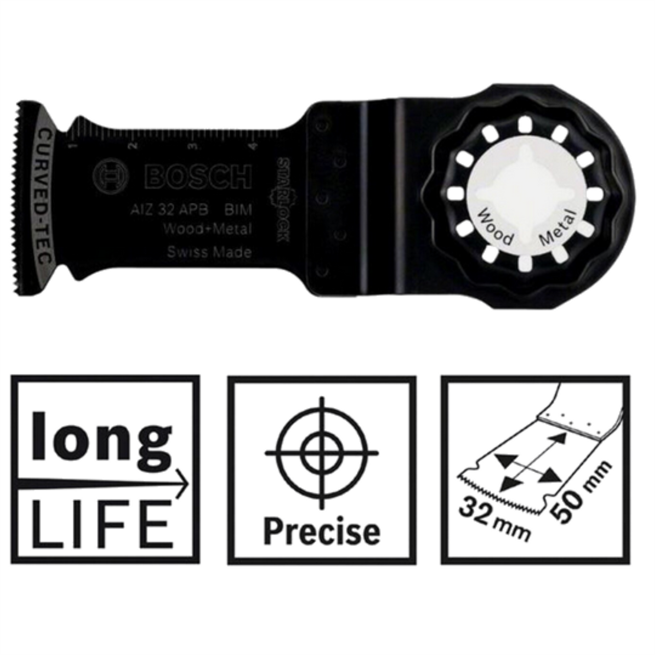 5x Bosch Starlock AIZ 32 APB BIM Wood+Metal C-Tec