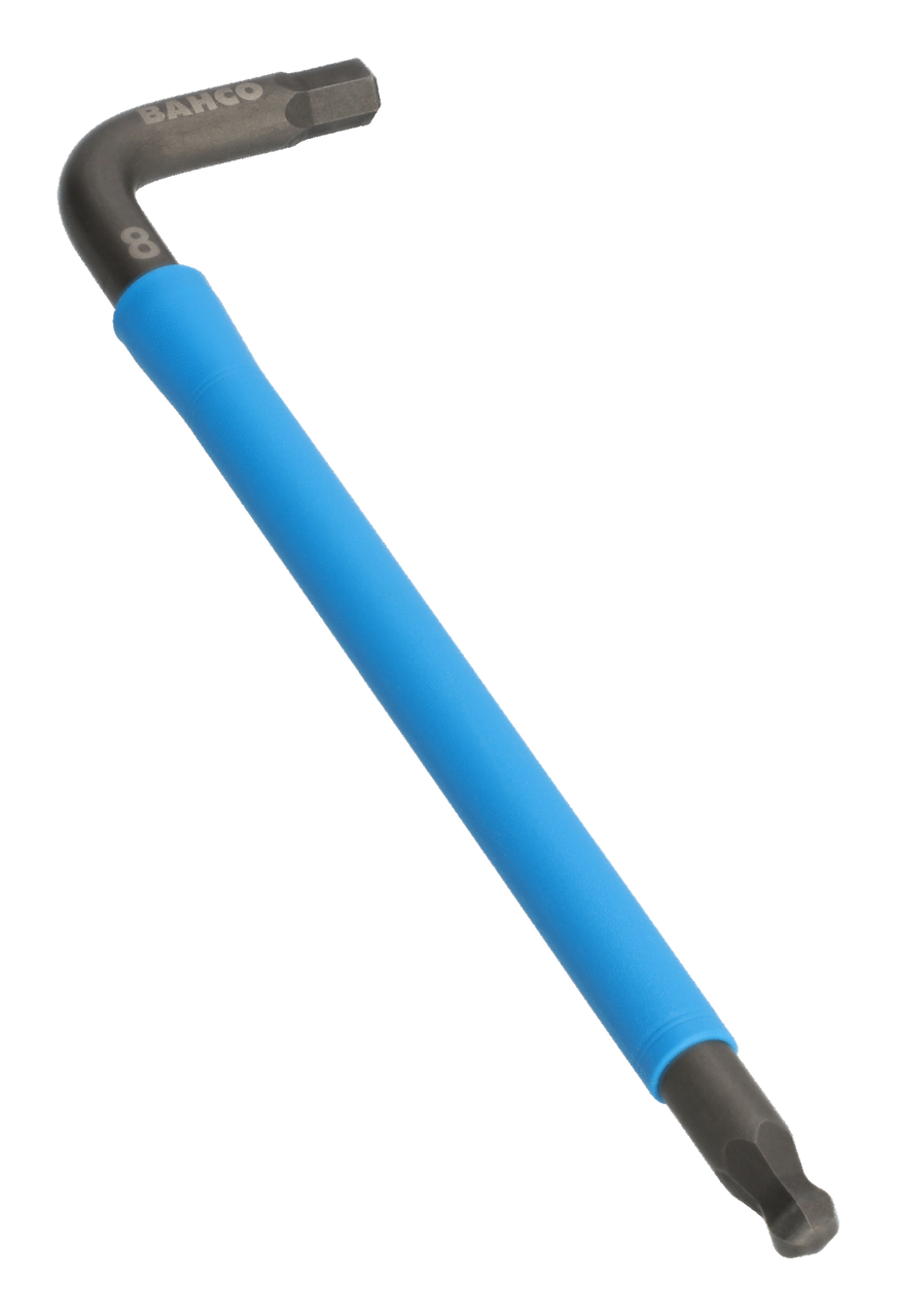 Bahco C1997LM/9P Metric Long Ball End Coloured Hex L-Key Set, 9 Piece