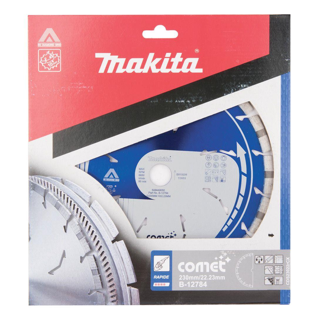 Makita B-12784 230mm Comet Rapide Dry & Wet Diamond Wheel