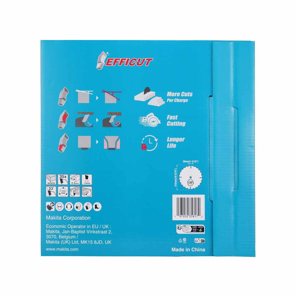 Makita E-24848 Efficut TCT Circular Saw Blade 415 x 30mm 35T