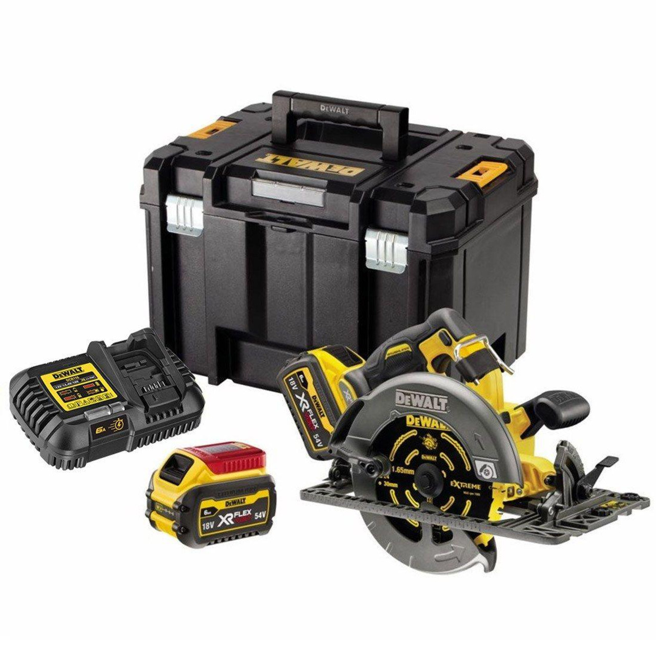 DeWalt DCS579T2-GB 54v XR FLEXVOLT 190mm Circular Saw Inc 2x 6Ah Batteries