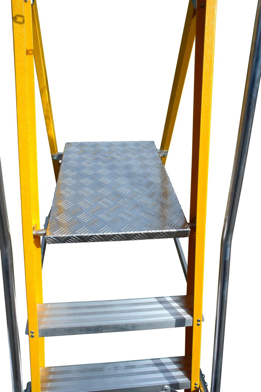 Lyte MagnaStep Glassfibre Widesteps 7 Tread Stepladder NYFWP7M