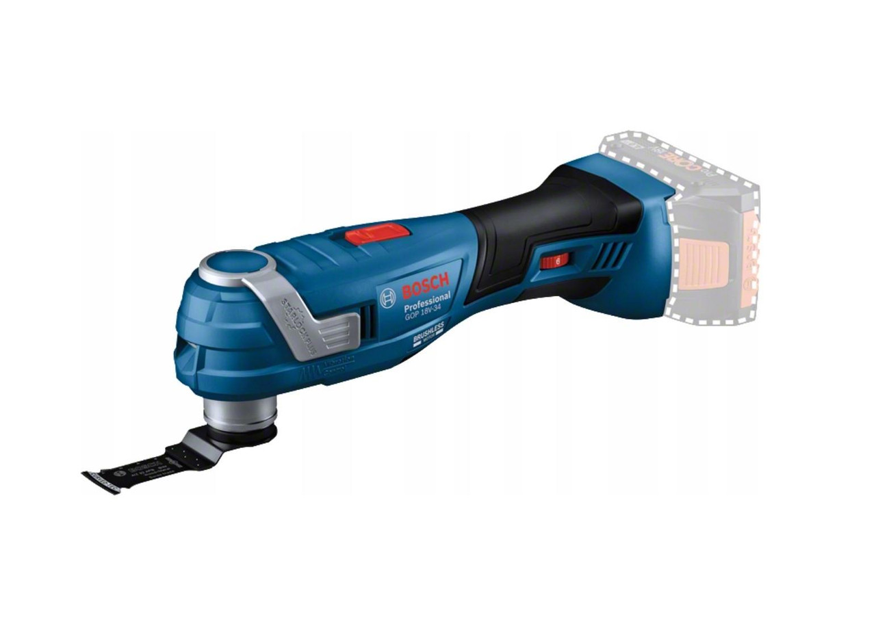 Bosch GOP 18V-34 Multi Cutter Starlock with Case and Accessories - Body Only 06018G2002 