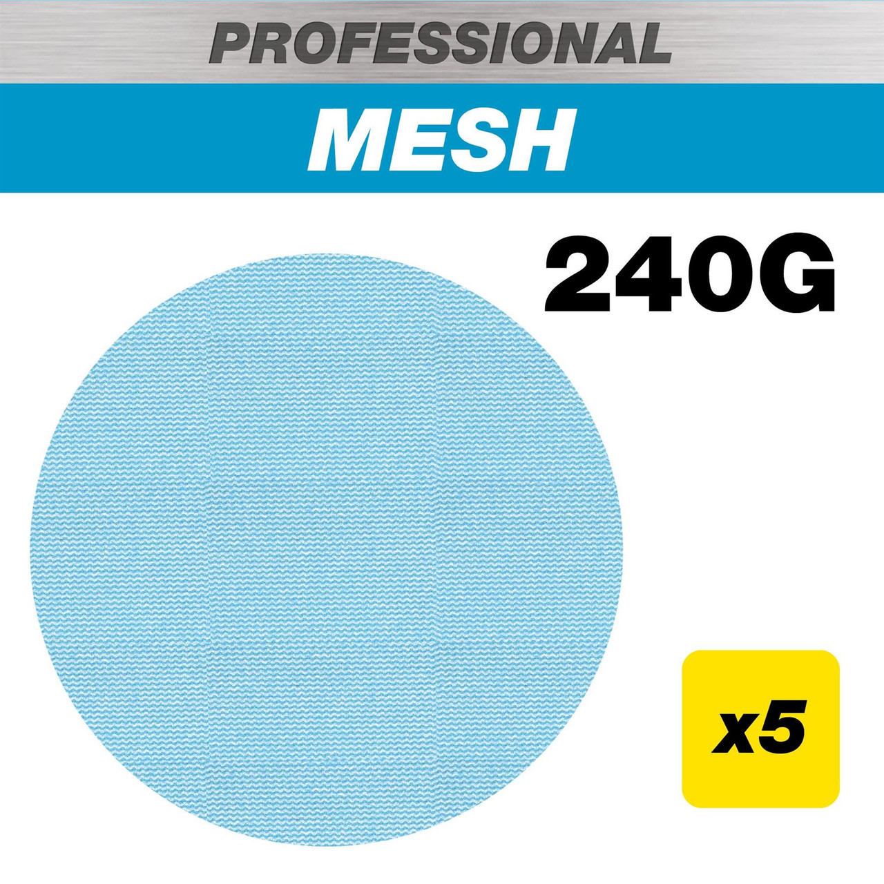 Trend AB/150/240P - 150mm 240G Pro Mesh Random Orbital Sanding Disc, 5 Pack