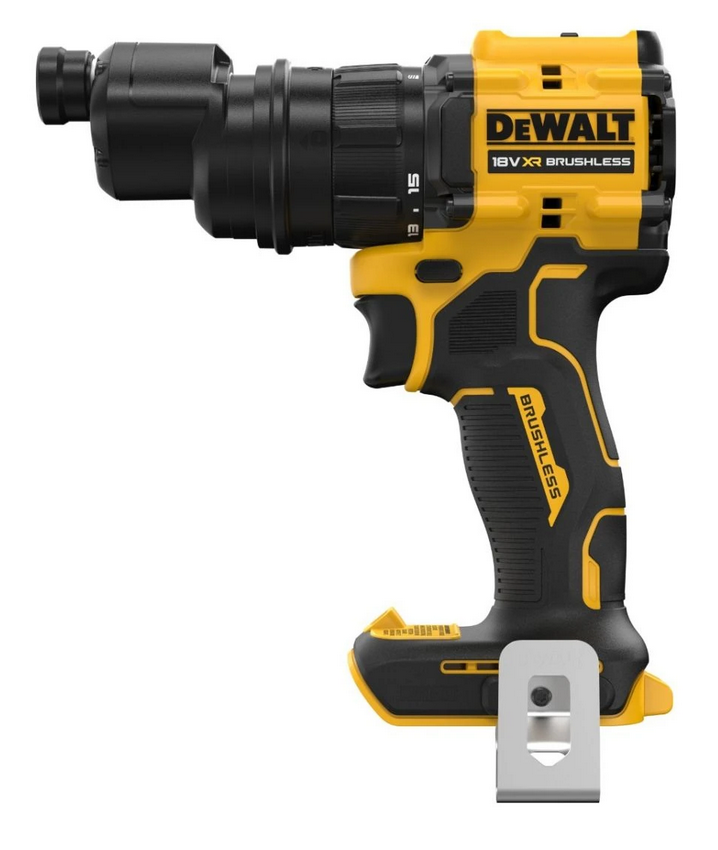 Dewalt DCD803NT-XJ 18V XR Brushless Multi-Head Drill Driver - Body, Case & 4 x Interchangable Heads
