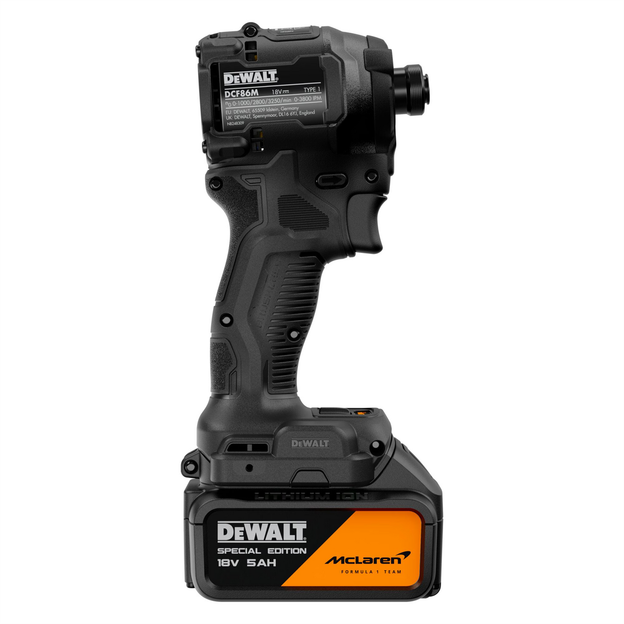 Dewalt X McLaren F1 DCF86MP2T 18V XR Brushless Impact Driver – 2 x 5.0Ah Kit with Charger & TSTAK