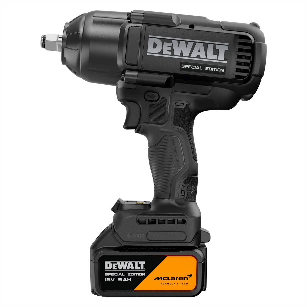 Dewalt X McLaren F1 DCF99MP1T 18V XR Brushless 1/2" Hog Ring Impact Wrench – 2 x 5.0Ah Kit with Charger & TSTAK