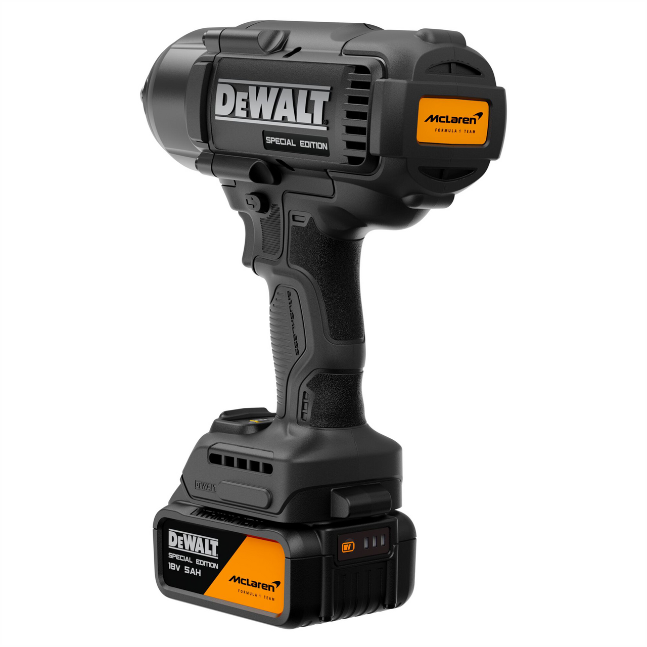Dewalt X McLaren F1 DCF99MP1T 18V XR Brushless 1/2" Hog Ring Impact Wrench – 1 x 5.0Ah Kit with Charger & TSTAK