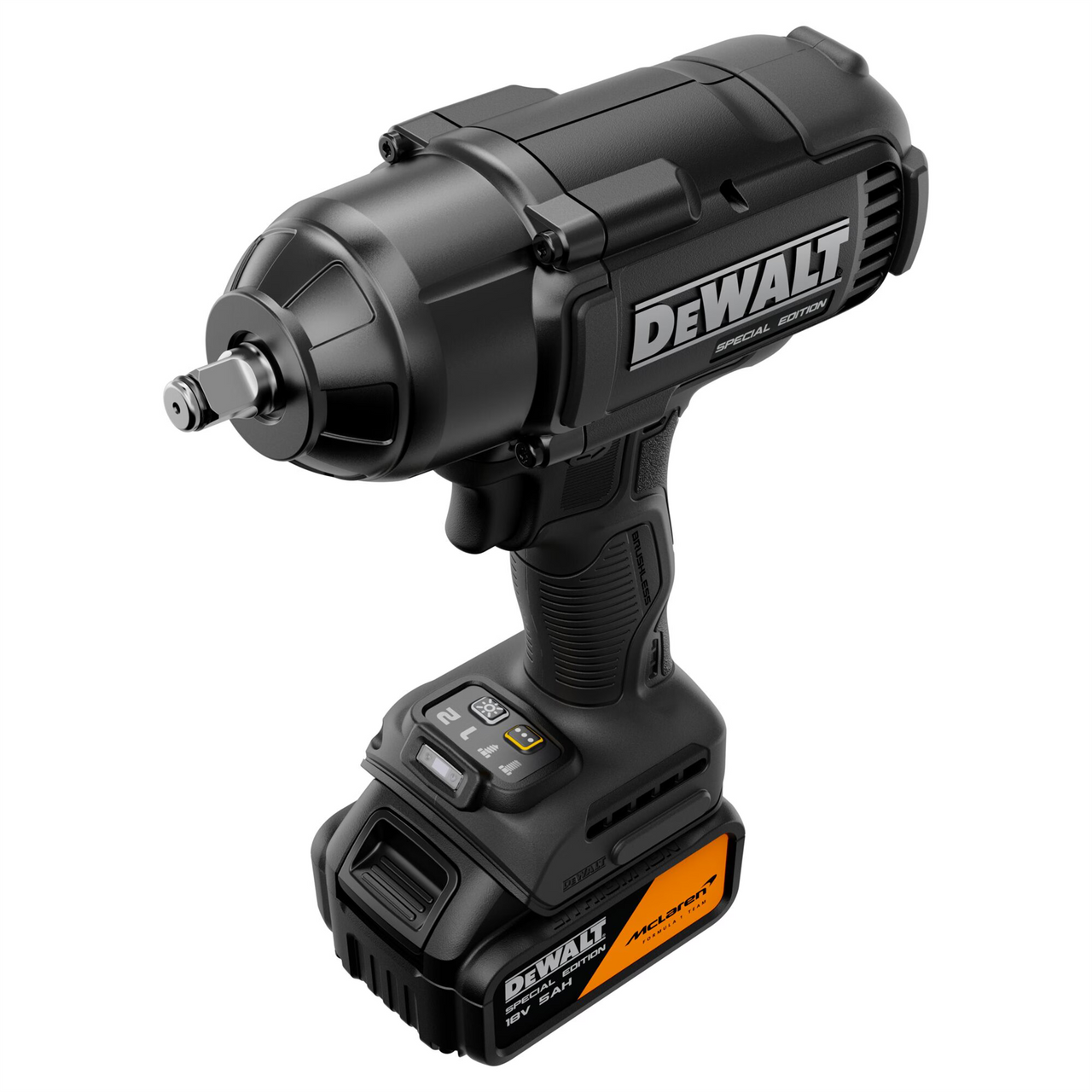 Dewalt X McLaren F1 DCF99MP1T 18V XR Brushless 1/2" Hog Ring Impact Wrench – 1 x 5.0Ah Kit with Charger & TSTAK