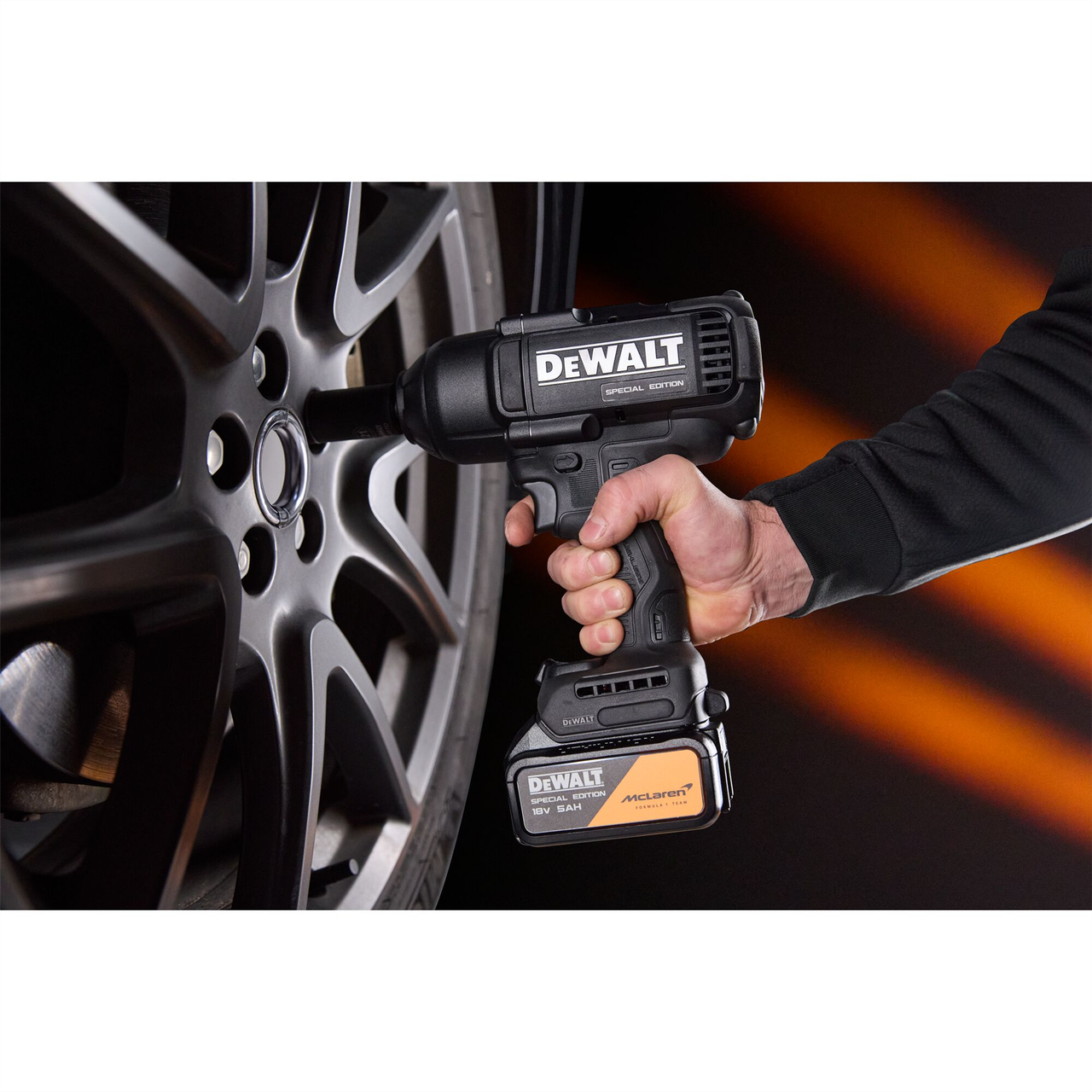 Dewalt X McLaren F1 DCF99MP1T 18V XR Brushless 1/2" Hog Ring Impact Wrench – 1 x 5.0Ah Kit with Charger & TSTAK