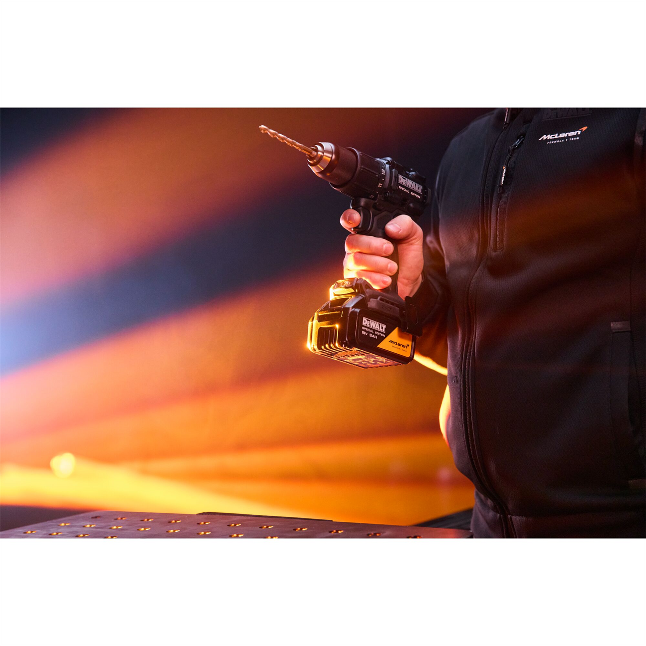 Dewalt X McLaren F1 DCD86MP1T 18V XR Brushless Combi Drill – 1 x 5.0Ah Kit with Charger & TSTAK