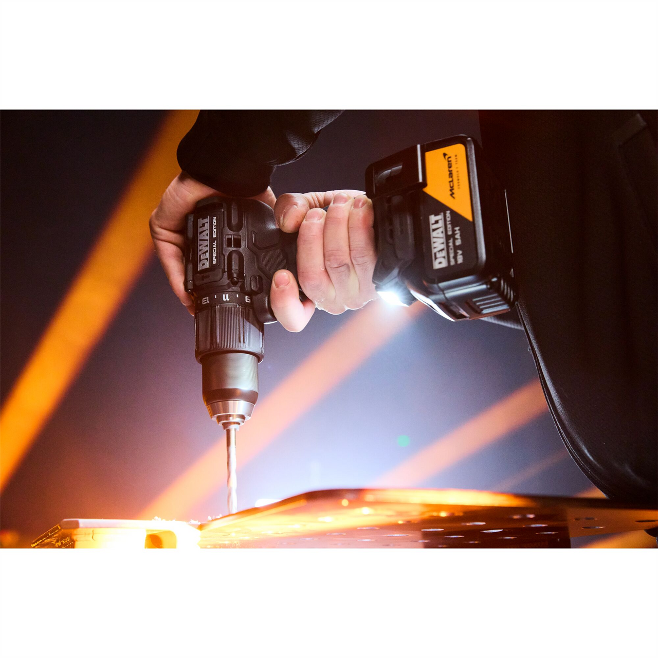 Dewalt X McLaren F1 DCD86MP1T 18V XR Brushless Combi Drill – 1 x 5.0Ah Kit with Charger & TSTAK