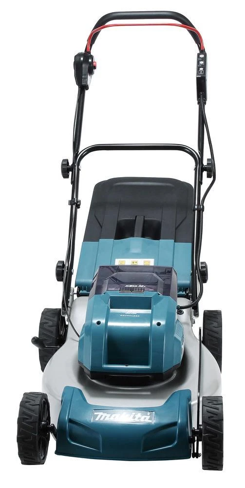 Makita DLM460PT4 Twin 18v LXT Brushless 460mm Lawn Mower Inc 4 x 5.0Ah Batteries & 1x Twin Port Charger