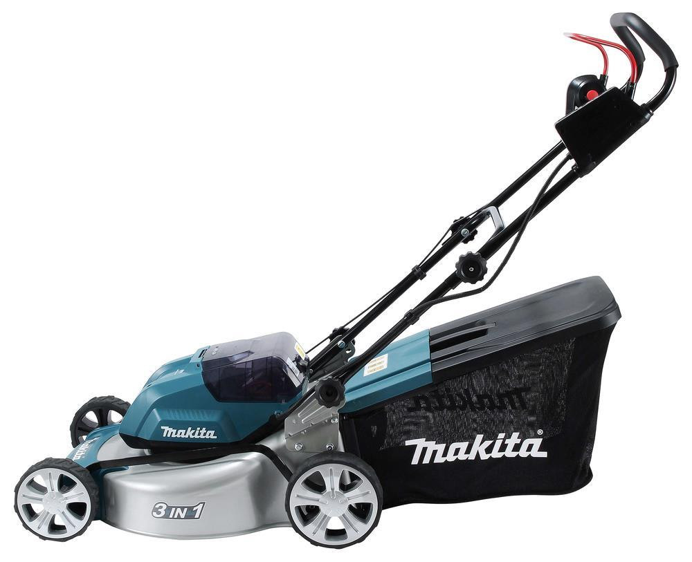 Makita DLM460PT4 Twin 18v LXT Brushless 460mm Lawn Mower Inc 4 x 5.0Ah Batteries & 1x Twin Port Charger