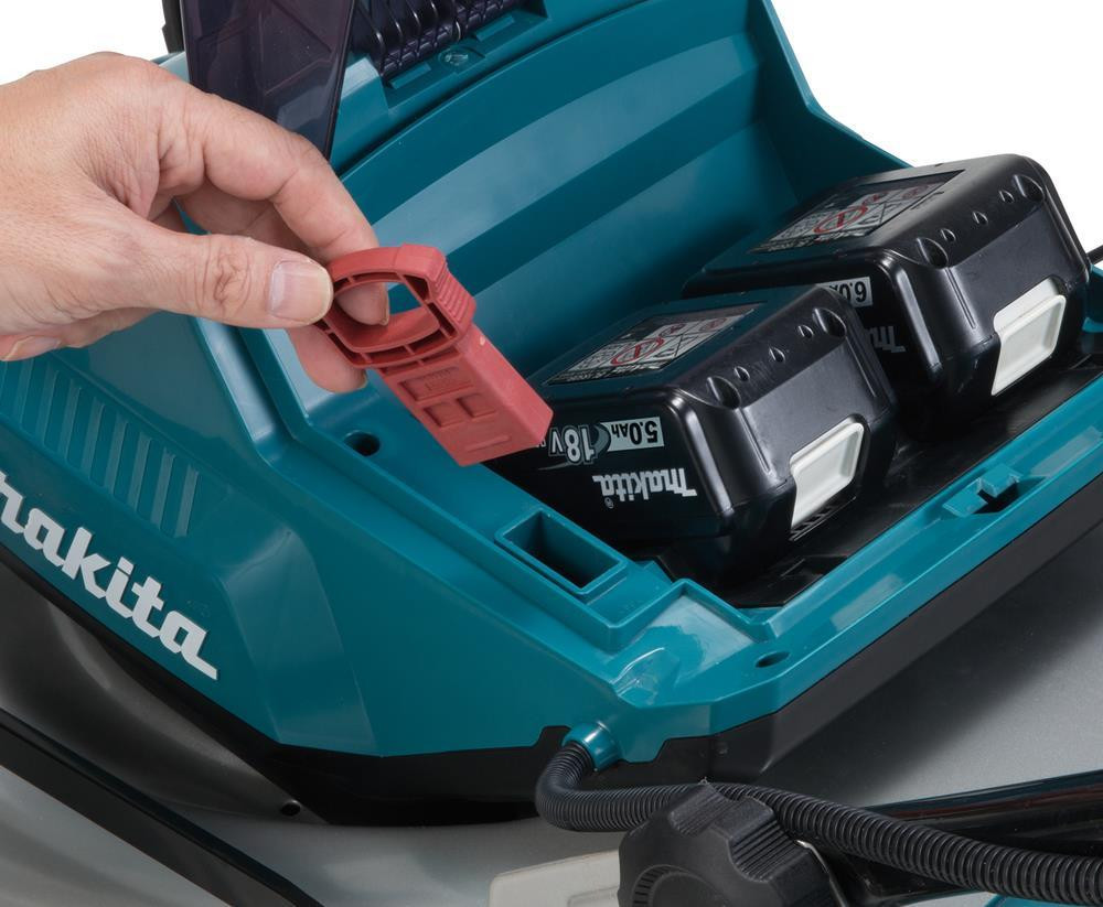 Makita DLM460PT4 Twin 18v LXT Brushless 460mm Lawn Mower Inc 4 x 5.0Ah Batteries & 1x Twin Port Charger