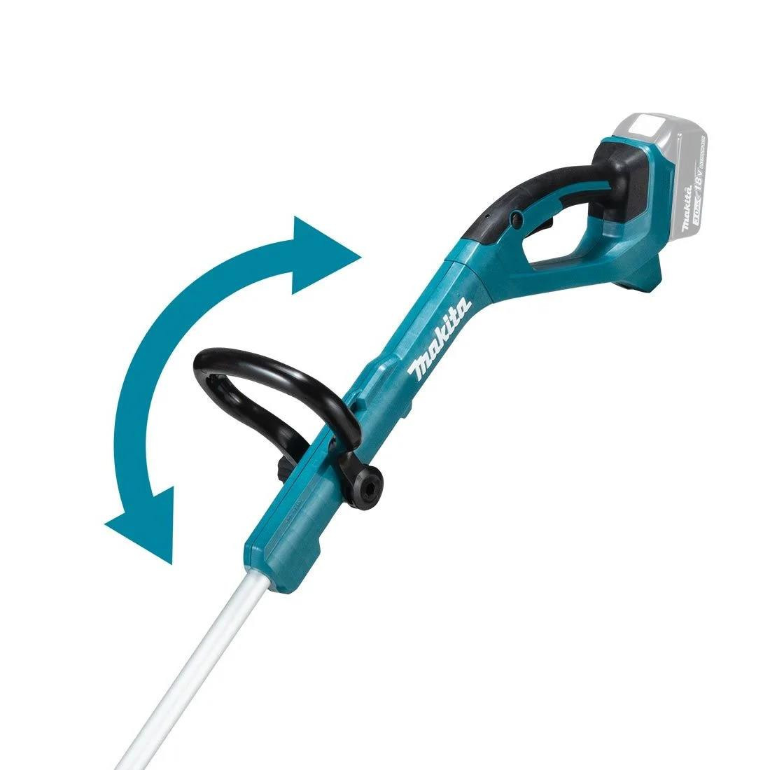 Makita DUR193RT 18V LXT Cordless Grass Line Trimmer Strimmer Kit Inc 5.0Ah Battery & Charger