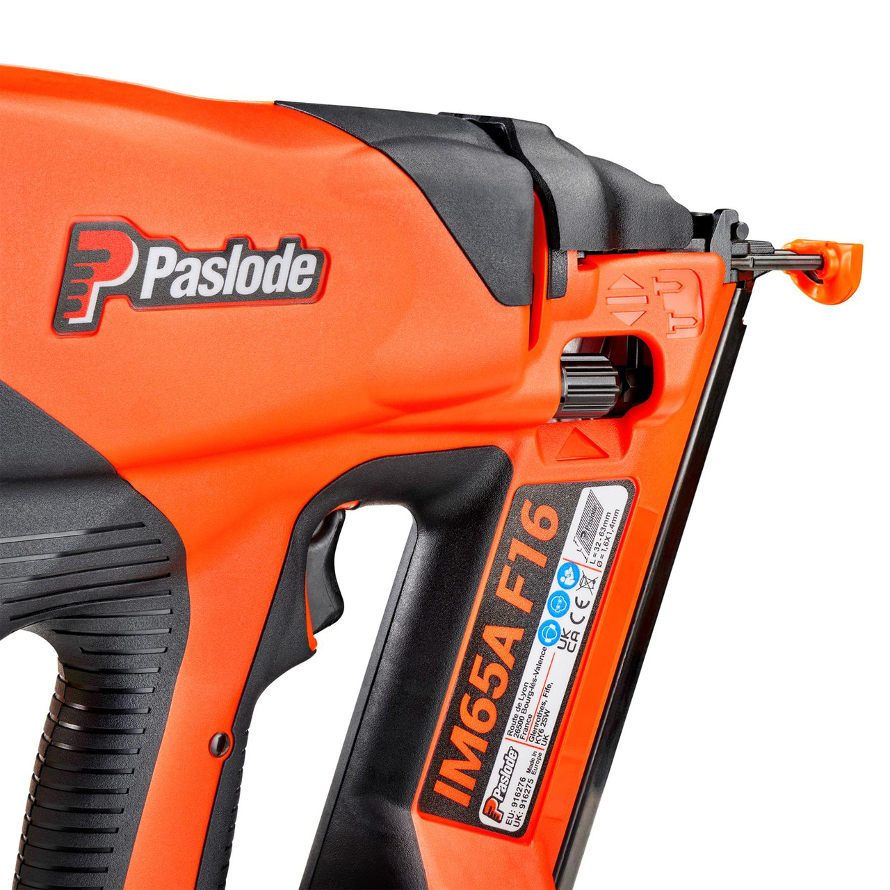 Paslode IM65A F16 2.1Ah 2nd Fix Angled Brad Nailer - 916275 (Body Only)
