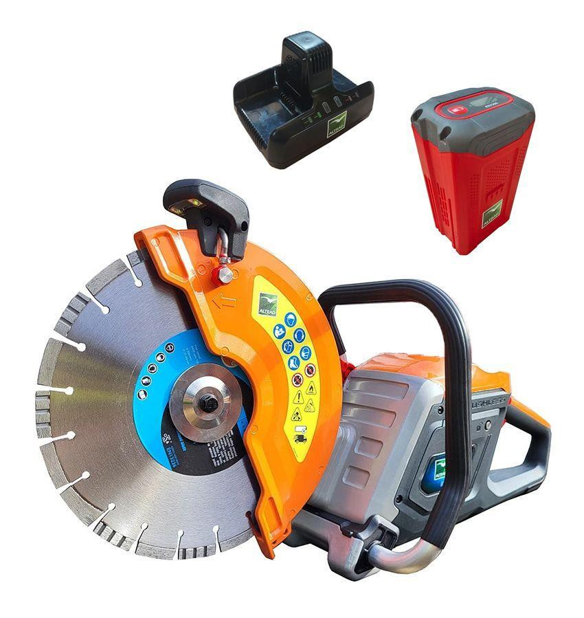 Altrad Belle DC300E+ 82V Cordless Disc Cutter with 8Ah Battery, Charger & Diamond Blade