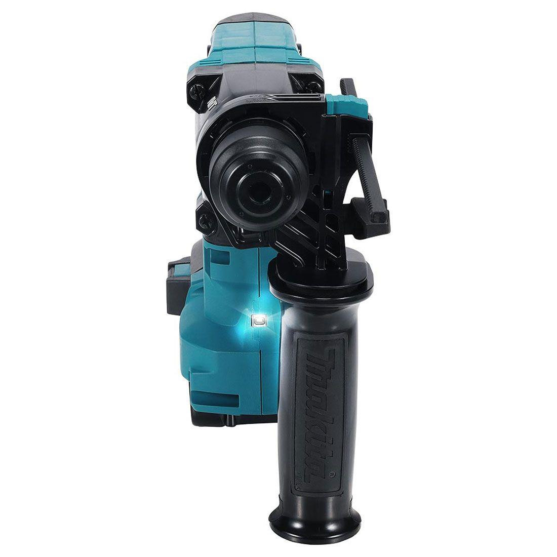 Makita DHR183RTWJ 18V LXT SDS+ Rotary Hammer Drill 18mm Inc 2 x 5.0Ah Batteries, DX16 Dust Extractor & Case