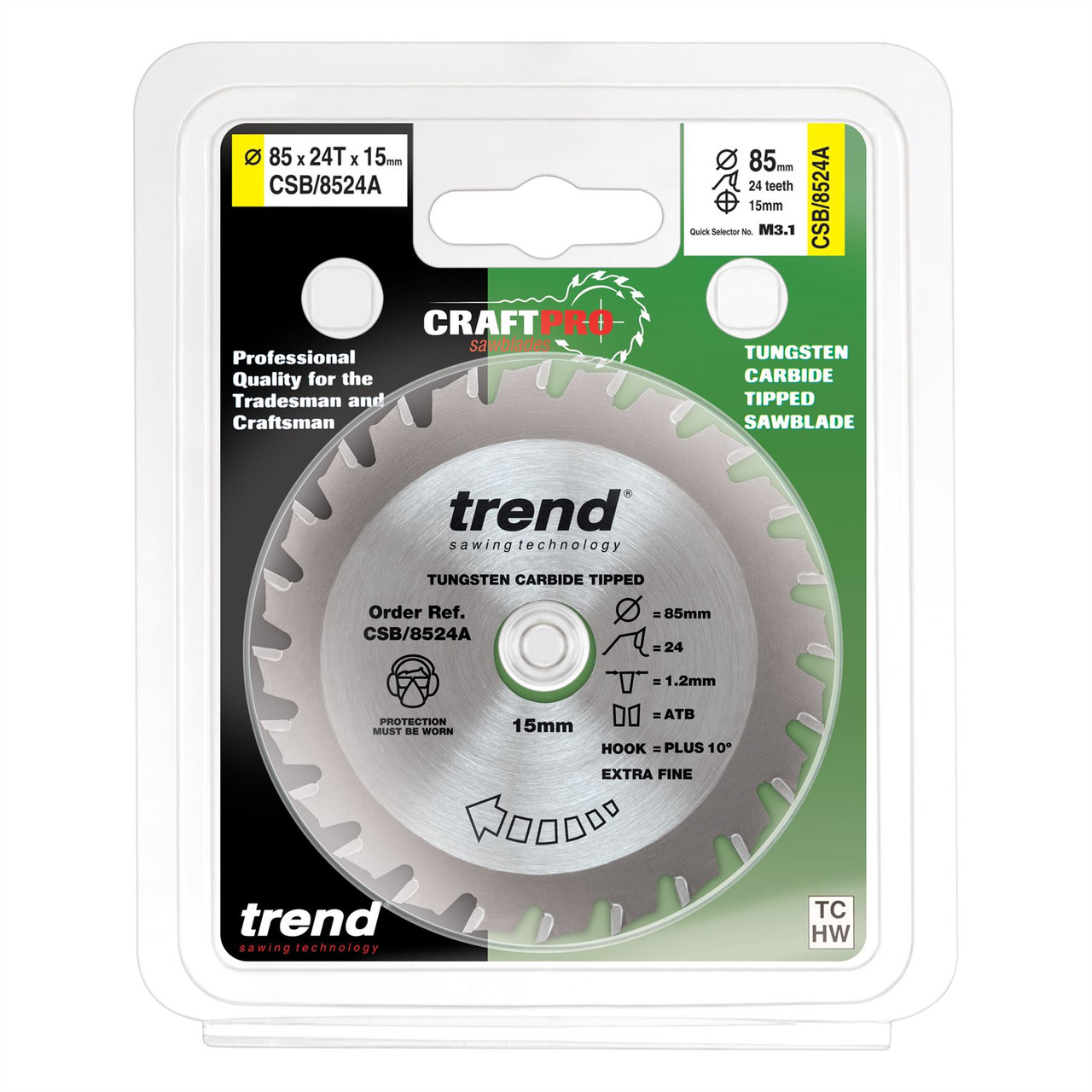 Trend Craft Saw Blade 85x 24 teeth x 15 CSB/8524A