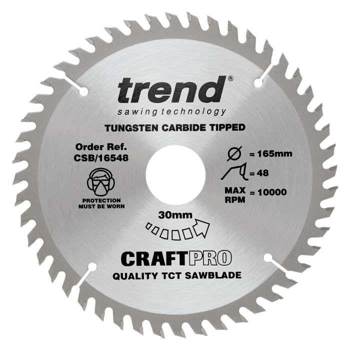 Trend Ten Pack of Trend CSB/16548B 165mm 48T Sawblades