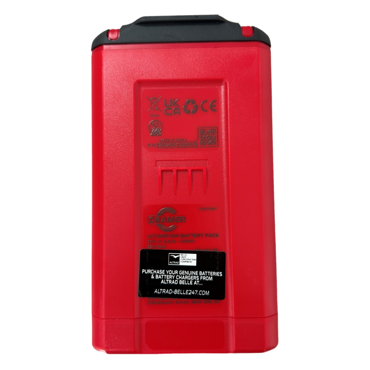 Altrad BELLE (Cramer) 6Ah 82v Lithium-Ion Battery Pack OPM/13/DIO (82V430X) Fits Minimix 150E, DC300E+ & PCX 13/40E+