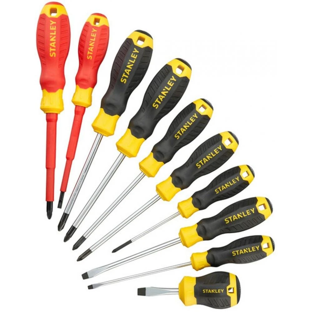 STANLEY Mixed Screwdriver Set in Wallet, 10 Piece STHT60035-9