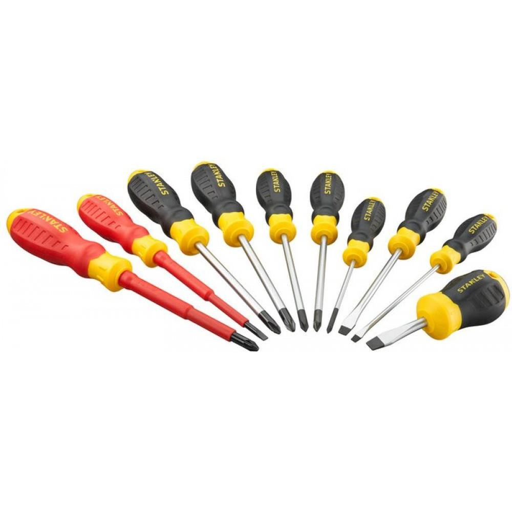 STANLEY Mixed Screwdriver Set in Wallet, 10 Piece STHT60035-9