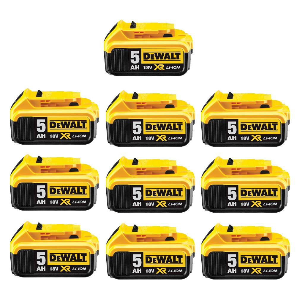 Dewalt DCB184 18V XR li-ion Battery 5Ah - 10pack