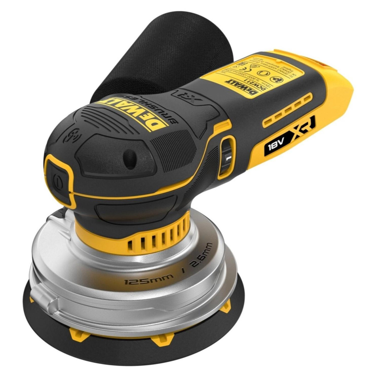 DEWALT DCW211N-XJ 18V XR Brushless 125mm Random Orbital Sander - Bare Unit