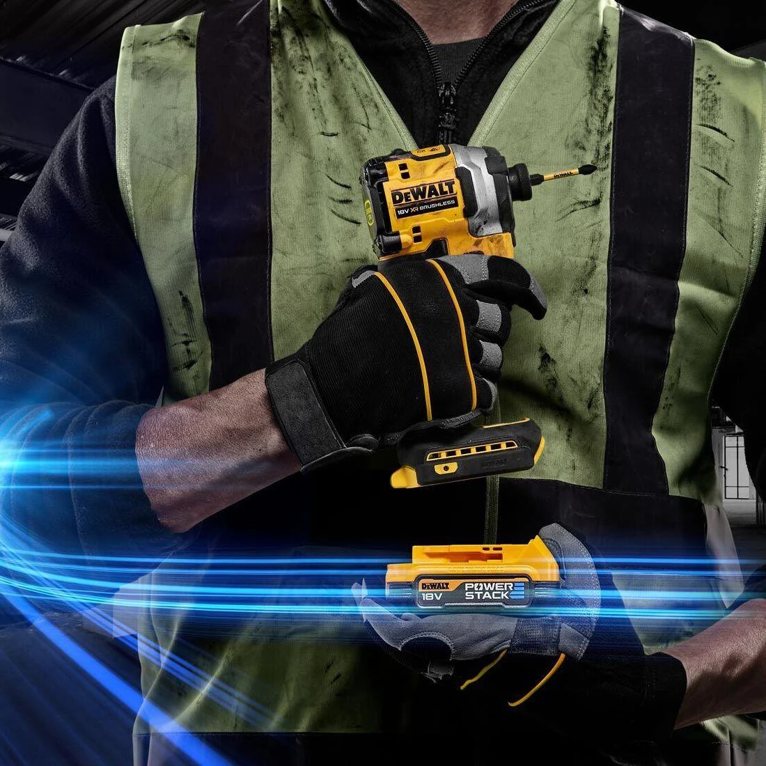 DeWalt DCF850E2T-GB 18V XR Brushless Compact Impact Driver 205Nm with 2 x POWERSTACK Batteries, Charger & TSTAK Case