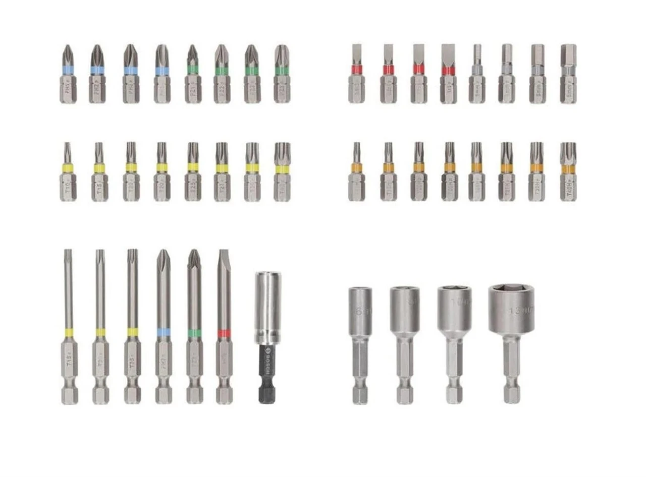 Bosch 2607017723 43 Piece Extra Hard Pick & Click Screwdriver Bit Set in Carry Case