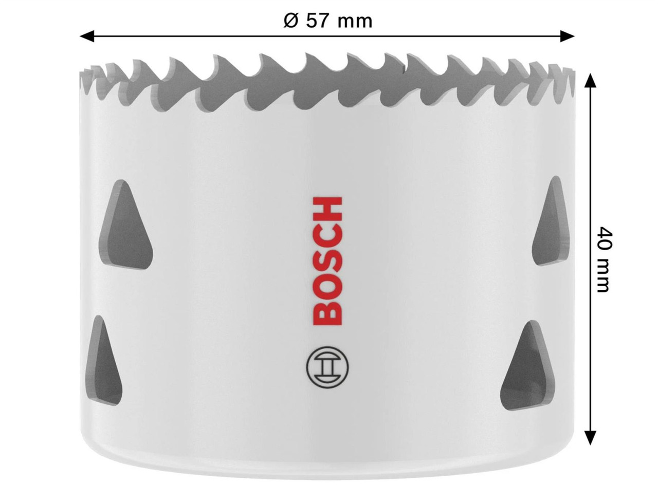 Bosch 2608594585 Multi Material Threaded Hole Saw, 57 x 40 mm