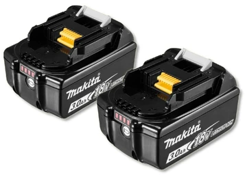 2 Pack Makita BL1830 3.0 Ah Batteries