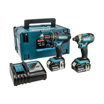 Makita DLX2131J 18V Li-ion LXT DHP482 Combi and DTD152 Impact KIT (2 X 3.0ah)