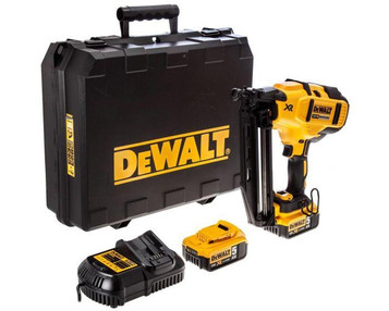 Dewalt DCN660P2 18V XR Cordless li-ion Brushless 2nd Fix Nailer 16Ga (2 x 5Ah Batteries)