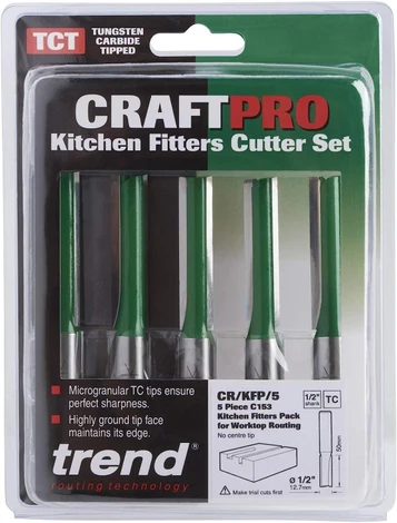 TREND 1/2" Router Cutters C153 x 5 pieces CR/KFP/5