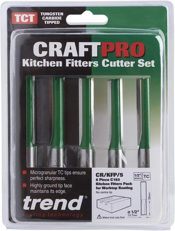 TREND 1/2" Router Cutters C153 x 5 pieces CR/KFP/5
