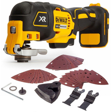 Dewalt DCS355N 18V li-ion Cordless Multi-Tool (Body Only) with Accessories