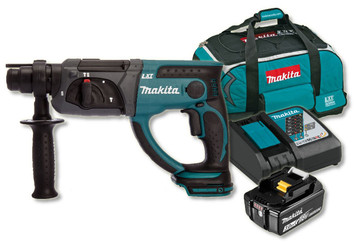 Makita DHR202RF 18V Cordless li-ion SDS+ Rotary Hammer Drill (1 x 3Ah Battery)