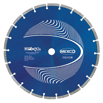 Mexco GPX10-8 300 x 20mm 8mm Segment General Purpose Concrete Diamond Blade