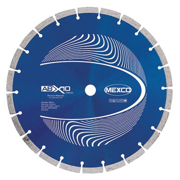 Mexco ABX1030020 300MM 20MM Bore Abrasive Materials X10 Grade Diamond Blade