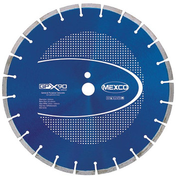 Mexco GPX9035025 350MM 25.4MM Bore Concrete X90 Grade Diamond Blade