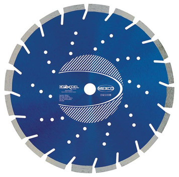 Mexco DPXCEL30020 300MM 20MM Bore Dual Purpose Abrasive XCEL Grade Diamond Blade