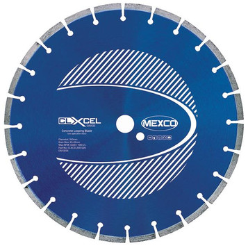 Mexco CLXCEL3501225 350MM 12MM Width XCEL Grade Concrete Looping Diamond Blade