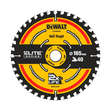 DeWalt DT10640 165mm 40T ELITE Extreme Framing Circular Saw Blade