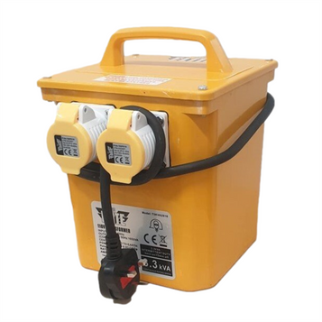 ELITE Site Power Tool Rated Transformer 110v Twin 16amp 3.3 KVA