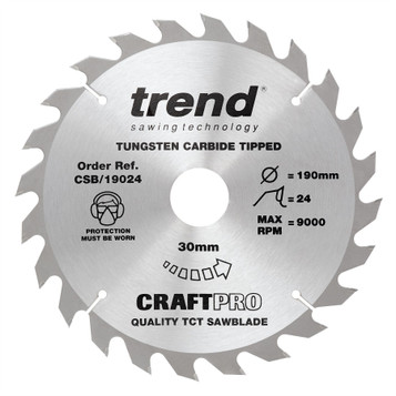 Trend Craft Pro 190mm Combination Cut Sawblade for Hand Held Saws