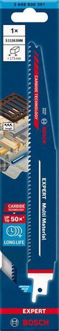Bosch Expert 'Multi Material' T 367 XHM Jigsaw Blade 3-pc